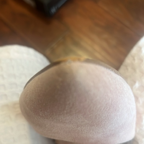 INC International Concepts blush suede ankle strap shoes size 10 -2 1/2 in. heel - Picture 4 of 5